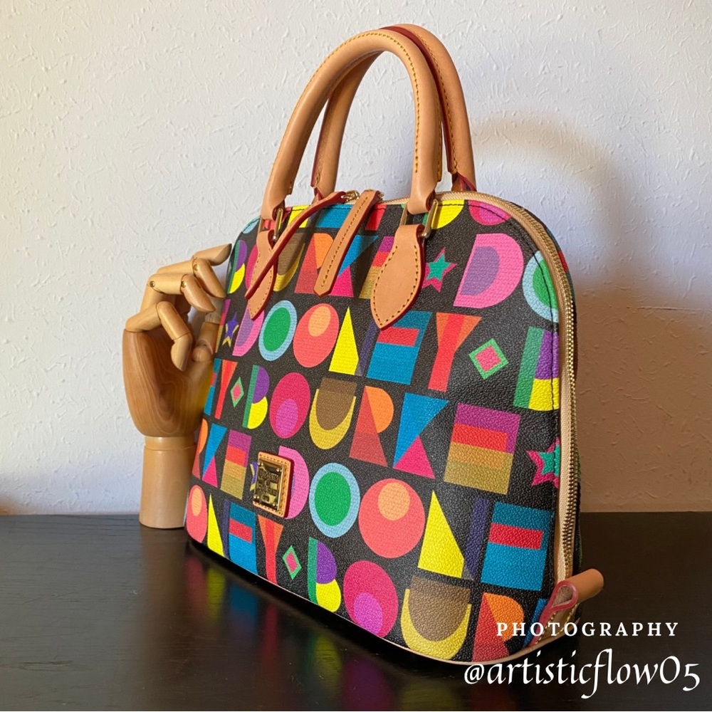 NEW! Dooney & Bourke
Art Deco Zip Satchel Bag - Picture 3 of 14